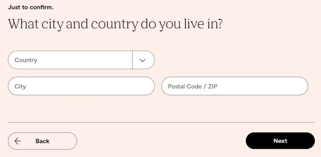 City and country