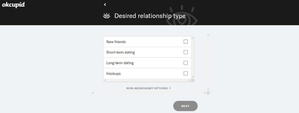 Desired relationship type