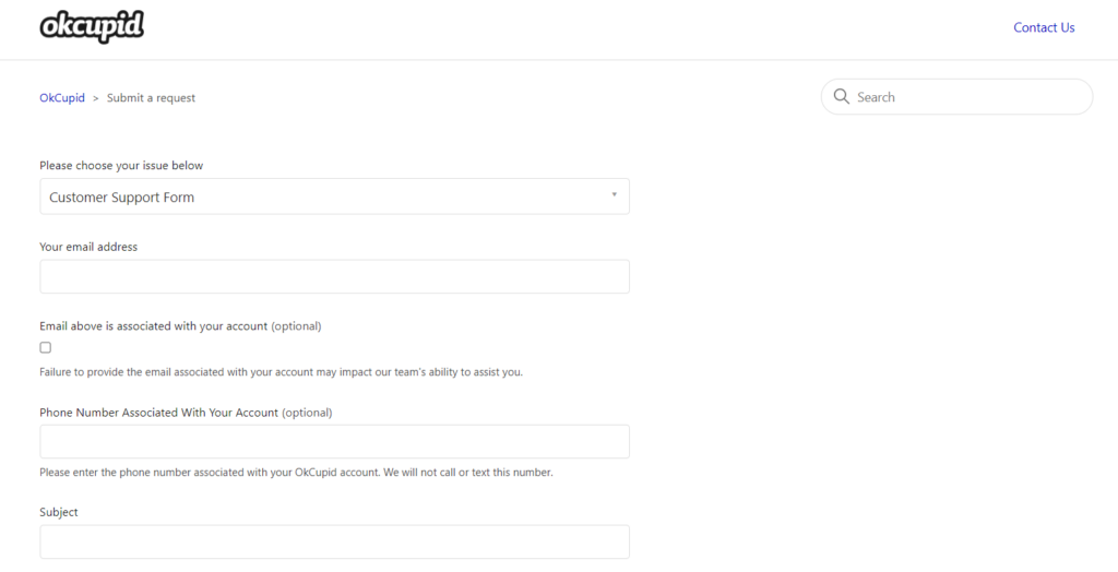 Submit a request