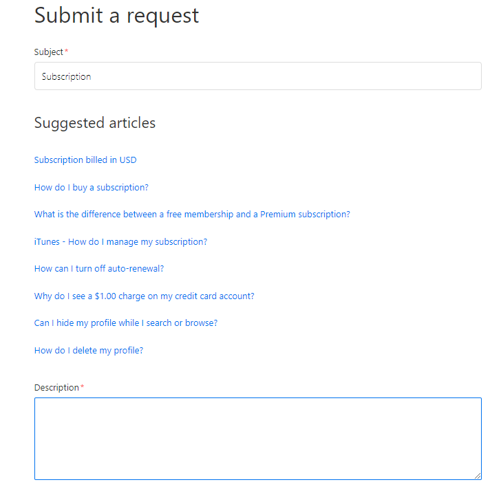 Submit a request