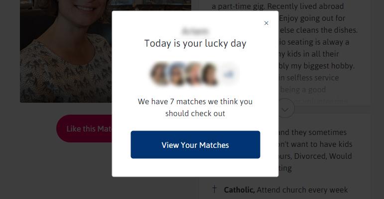 View your matches